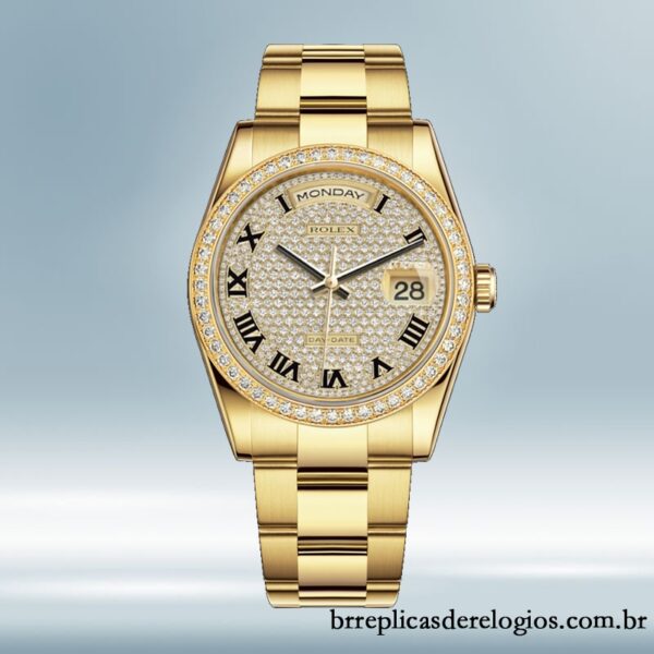 Rolex Day-Date m118348-0226 masculino 36mm Pulseira Oyster/Pulseira Presidente - Image 5