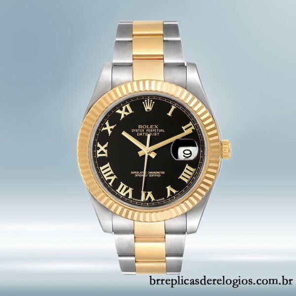 Rolex Datejust 41mm masculino 126333 Tom prata mostrador preto - Image 2