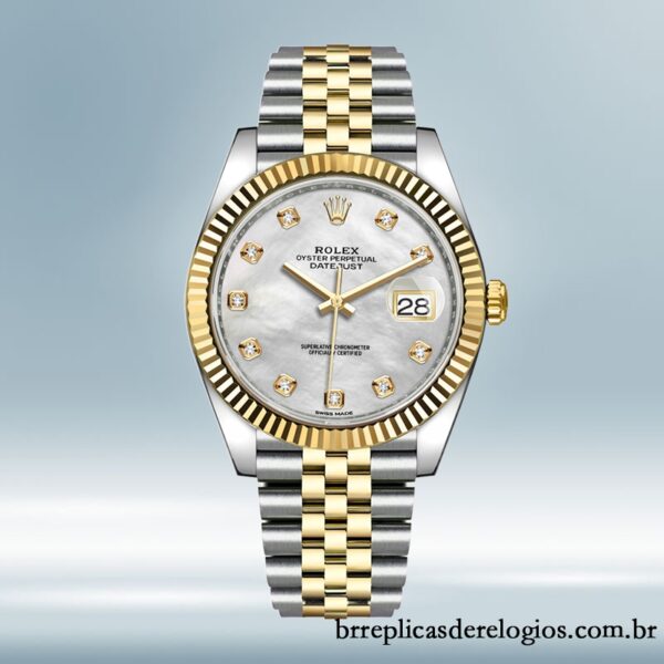 Rolex Datejust 126333 masculino 41mm Tom prata - Image 2