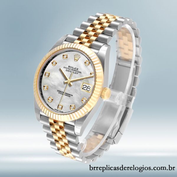 Rolex Datejust 126333 masculino 41mm Tom prata - Image 3