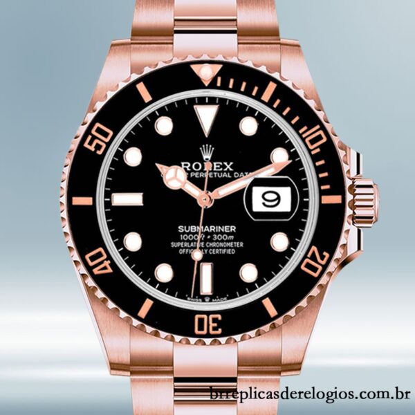 Rolex Submariner masculino 41mm 126605 pulseira de ostra mostrador preto