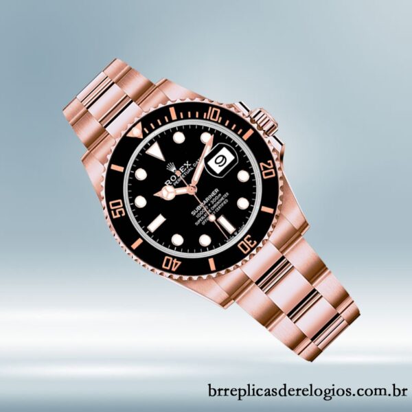 Rolex Submariner masculino 41mm 126605 pulseira de ostra mostrador preto - Image 3