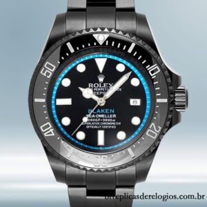 Rolex Deepsea masculino 43mm 126660 mostrador preto