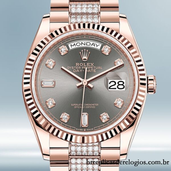 Rolex Day-Date m128235-0051 masculino 36mm pulseira do presidente