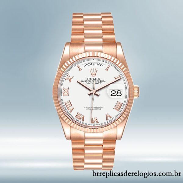 Rolex Day-Date 36mm m128235-0052 masculino Rosa Dourado - Image 2