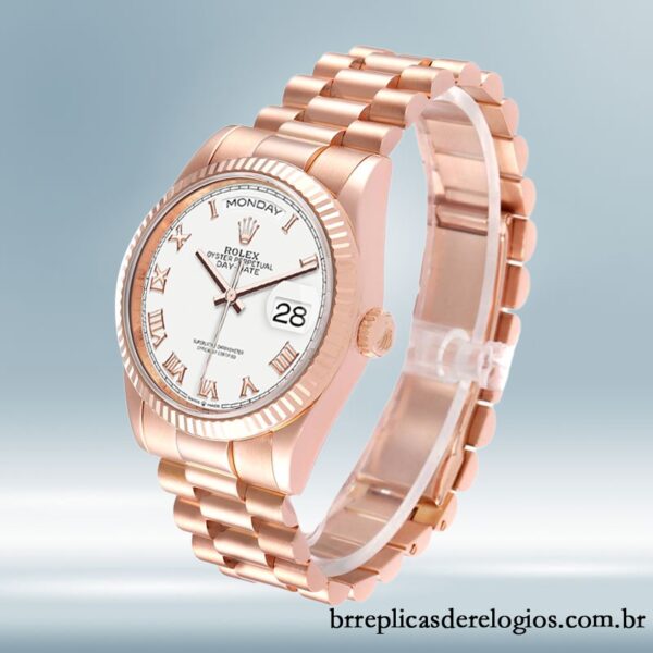 Rolex Day-Date 36mm m128235-0052 masculino Rosa Dourado - Image 3