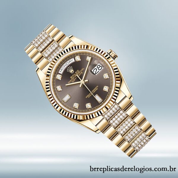 Rolex Day-Date m128238-0024 masculino 36mm Tom de ouro - Image 3