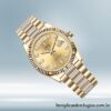 Rolex Day-Date m128238-0026 masculino 36mm mostrador champanhe Automático - Imagem 3