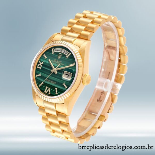 Rolex Day-Date masculino 36mm 128238 Automático Tom de ouro - Imagem 3