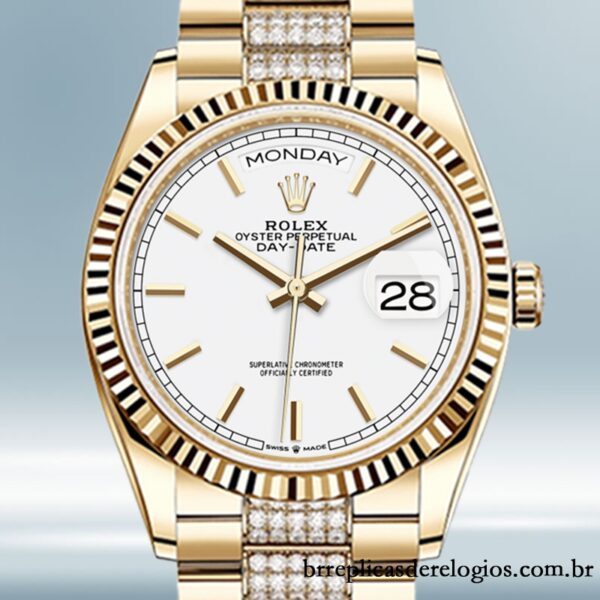 Rolex Day-Date m128238-0082 masculino 36mm pulseira do presidente