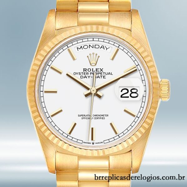 Rolex Day-Date m128238-0081 masculino 36mm Tom de ouro