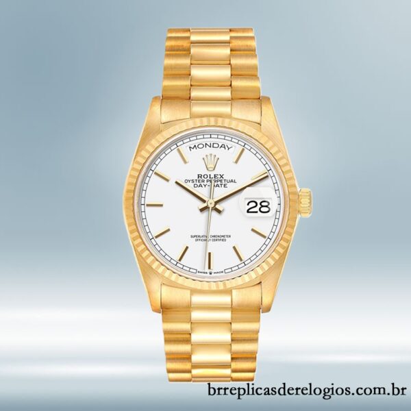 Rolex Day-Date m128238-0081 masculino 36mm Tom de ouro - Image 2