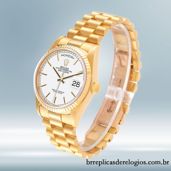 Rolex Day-Date m128238-0081 masculino 36mm Tom de ouro - Image 3