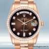 Rolex Day-Date m128345rbr-0040 masculino 36mm Automático Rosa Dourado