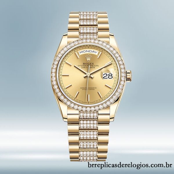 Rolex Day-Date m128348rbr-0027 masculino 36mm pulseira do presidente - Image 2