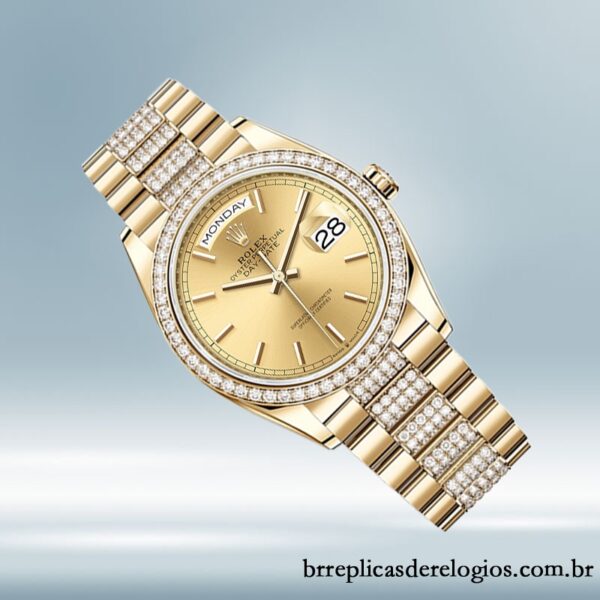 Rolex Day-Date m128348rbr-0027 masculino 36mm pulseira do presidente - Image 3