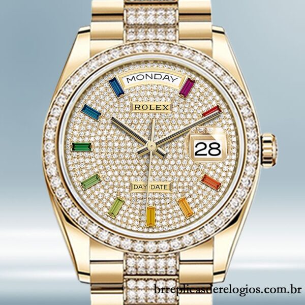 Rolex Day-Date 36mm m128348rbr-0031 masculino pulseira do presidente Automático
