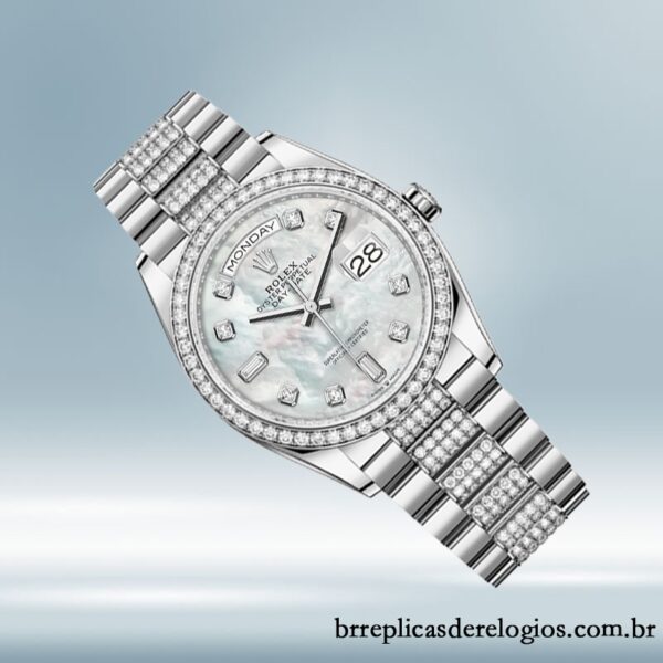Rolex Day-Date m128349rbr-0014 36mm masculino pulseira do presidente - Image 3