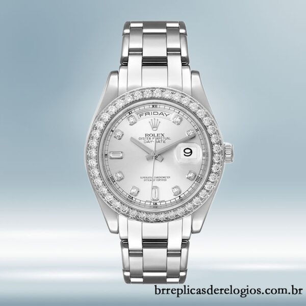 Rolex Pearlmaster 36mm 18946 Unissex Mostrador Prateado - Image 2