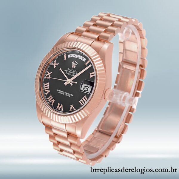 Rolex Day-Date masculino 41mm 218235 mostrador preto Automático - Image 3
