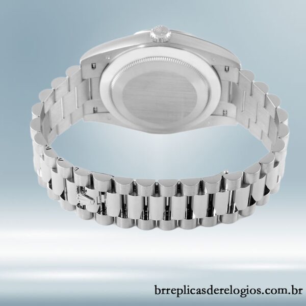Rolex Day-Date masculino 228206 40mm Tom prata - Image 4