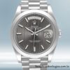 Rolex Day-Date 40mm m228206-0011 masculino Tom prata