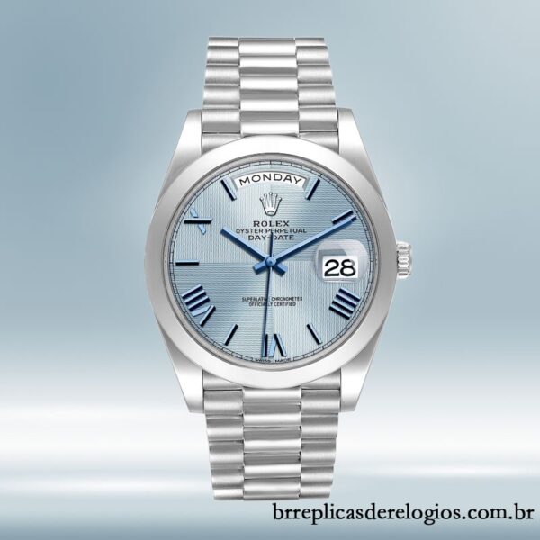Rolex Day-Date masculino m228206-0001 40mm pulseira do presidente - Imagem 2