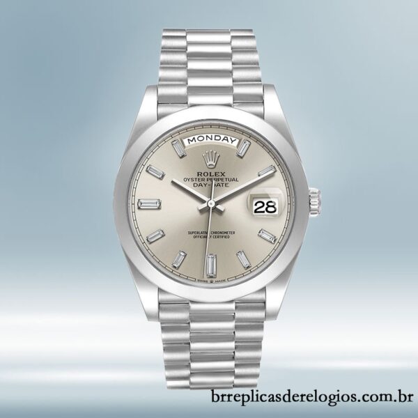 Rolex Day-Date m228206-0012 masculino 40mm Automático Tom prata - Image 2