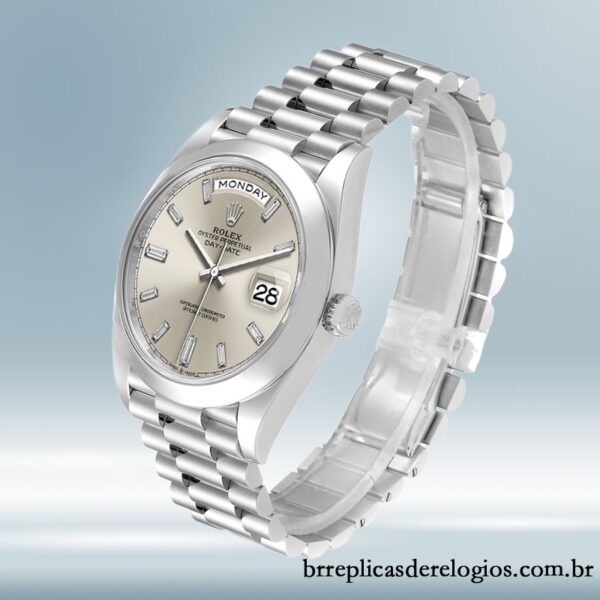 Rolex Day-Date m228206-0012 masculino 40mm Automático Tom prata - Image 3