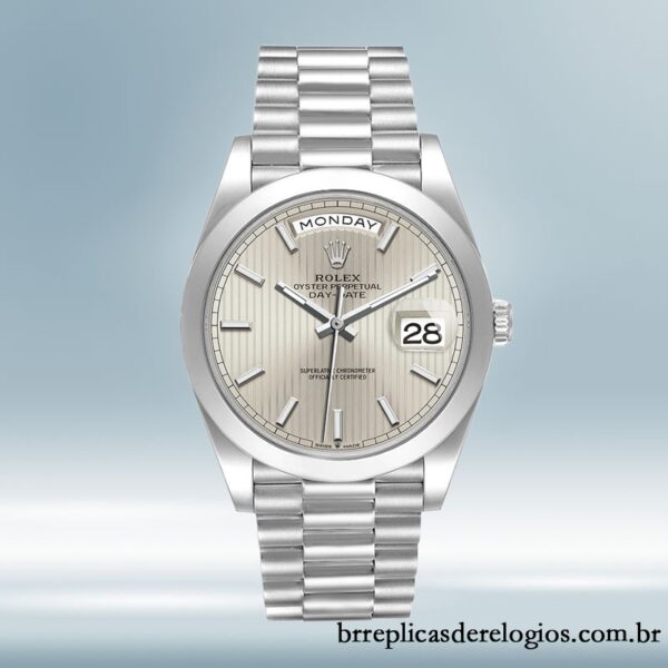 Rolex Day-Date m228206-0034 40mm masculino Automático Mostrador Prateado - Image 2