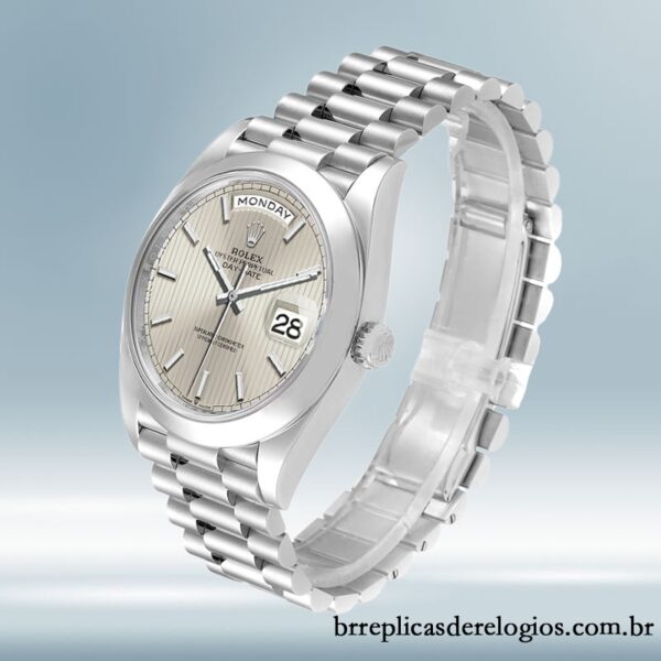 Rolex Day-Date m228206-0034 40mm masculino Automático Mostrador Prateado - Image 3