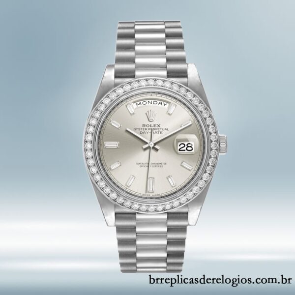 Rolex Day-Date m228349rbr-0001 40mm masculino Automático Tom prata - Image 2