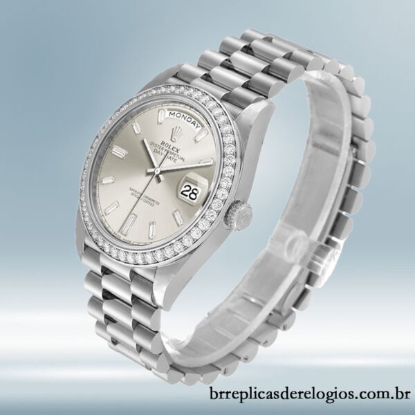 Rolex Day-Date m228349rbr-0001 40mm masculino Automático Tom prata - Image 3