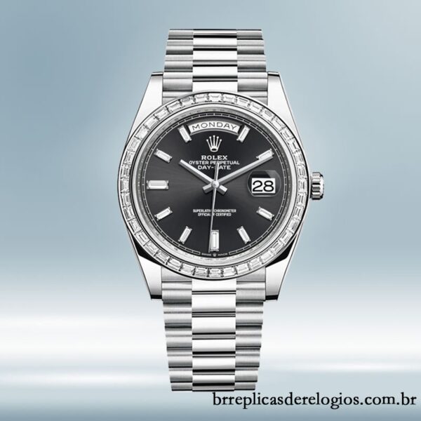 Rolex Day-Date 40mm 228396 masculino pulseira do presidente Automático - Imagem 2