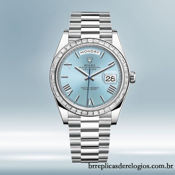 Rolex Day-Date masculino m228396tbr-0030 40mm mostrador azul - Image 2