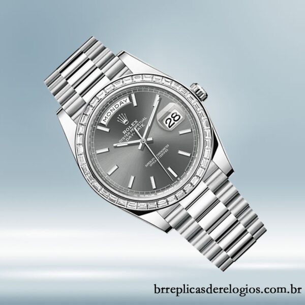 Rolex Day-Date masculino 40mm m228396tbr-0031 pulseira do presidente - Imagem 3