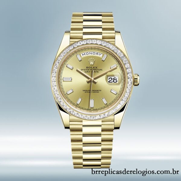 Rolex Day-Date masculino 228398TBR-0002 40mm pulseira do presidente Automático - Imagem 2
