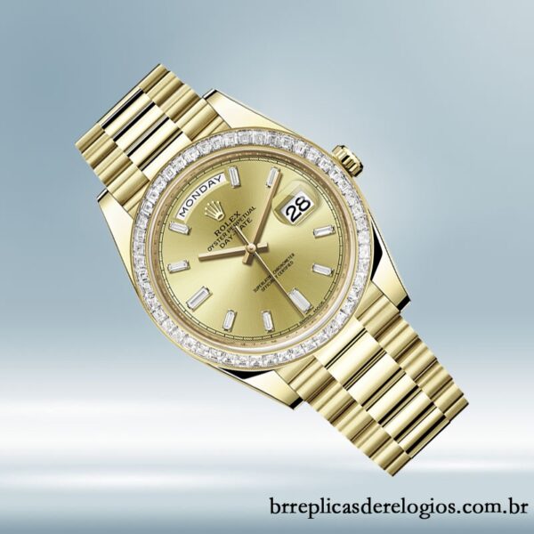 Rolex Day-Date masculino 228398TBR-0002 40mm pulseira do presidente Automático - Imagem 3