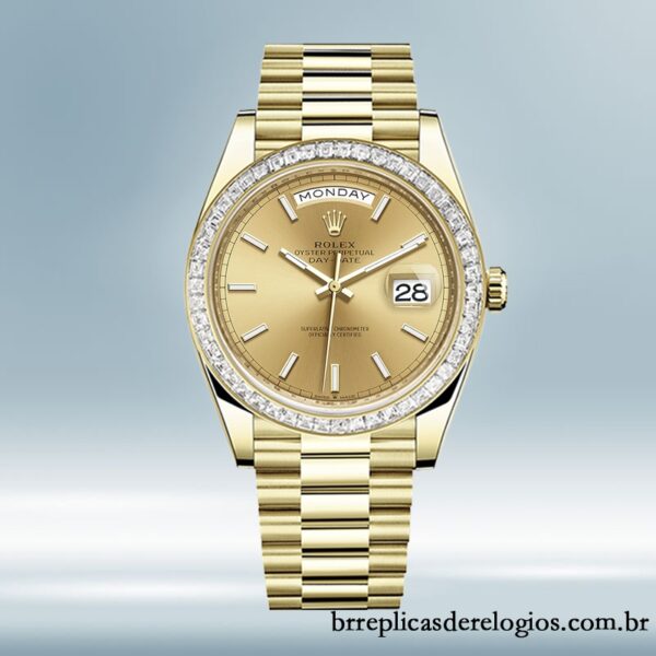 Rolex Day-Date 40mm masculino m228398tbr-0007 mostrador champanhe Automático - Image 2