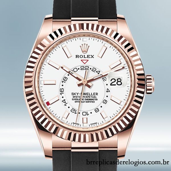 Rolex Sky-Dweller 42mm m326235-0004 masculino mostrador branco Automático