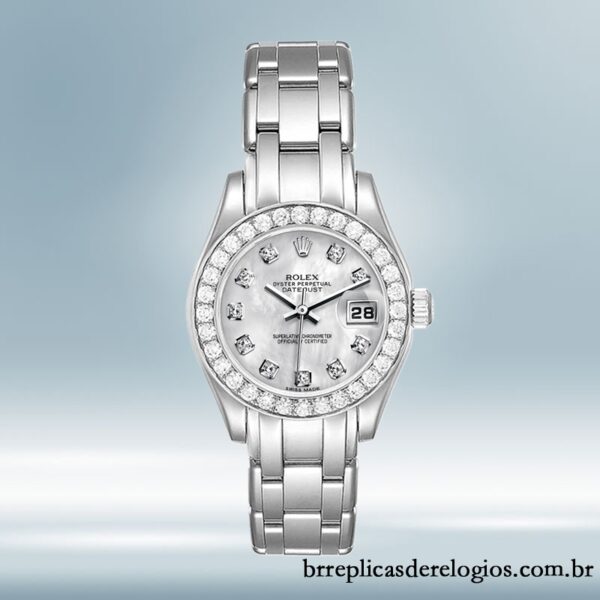 Rolex Pearlmaster Senhoras m80299-0061 29mm Tom prata Automático - Imagem 2