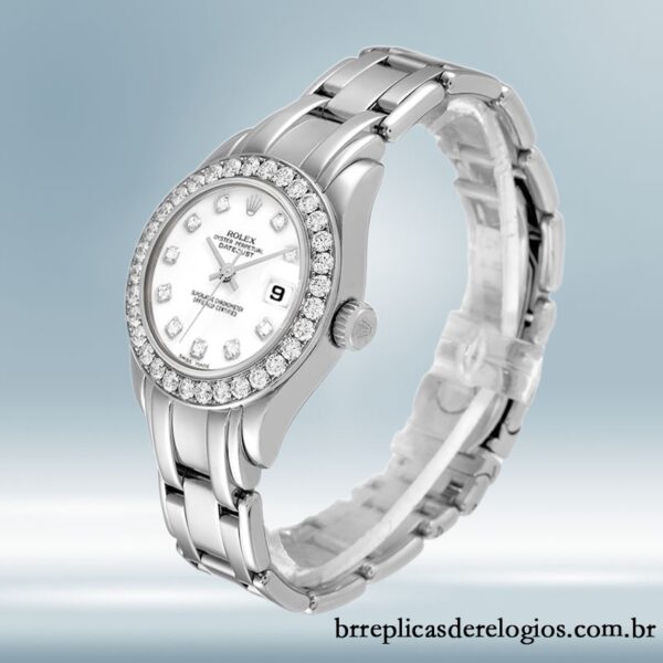 Rolex Pearlmaster 80299 Senhoras 29mm Tom prata - Image 3