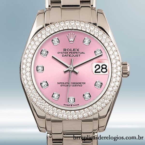 Rolex Pearlmaster 81339 31mm Unissex Tom prata
