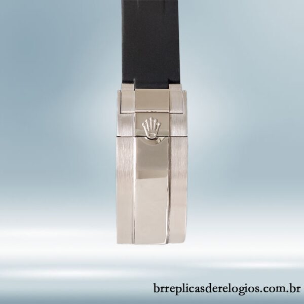 Rolex Datejust masculino 40mm 116200 Elástico de borracha Mostrador Pavimentado em Diamante - Image 4