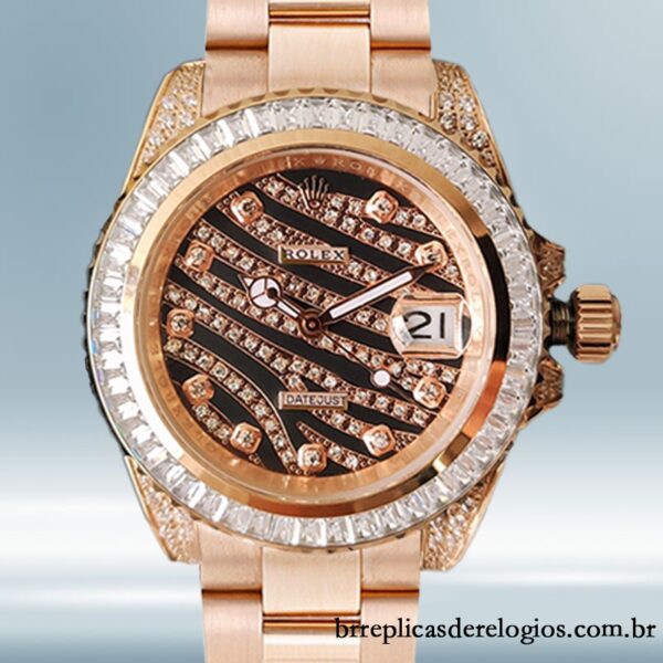 Rolex Datejust masculino 40mm 116285 Rosa Dourado