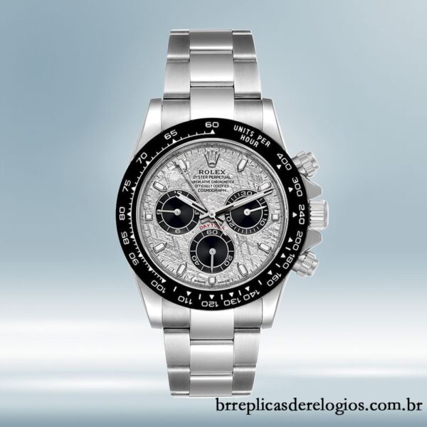 Rolex Daytona 40mm masculino 116500 Tom prata mostrador de meteorito - Image 2