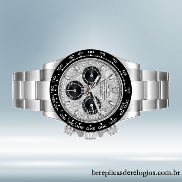 Rolex Daytona 40mm masculino 116500 Tom prata mostrador de meteorito - Image 3