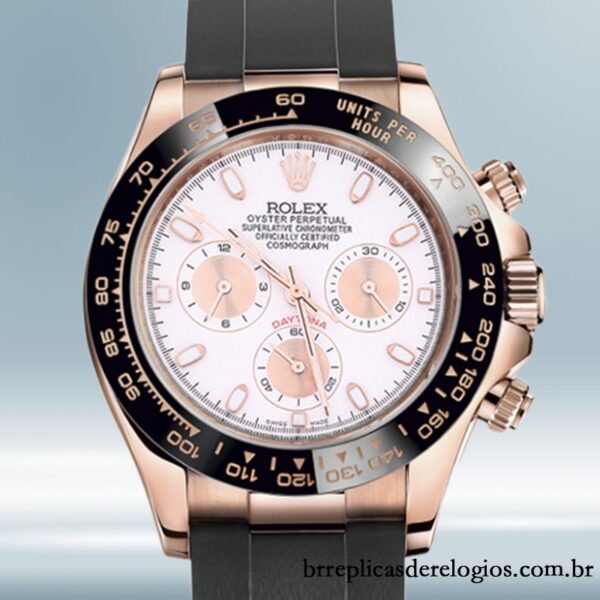Rolex Daytona 40mm masculino 116515 Elástico de borracha