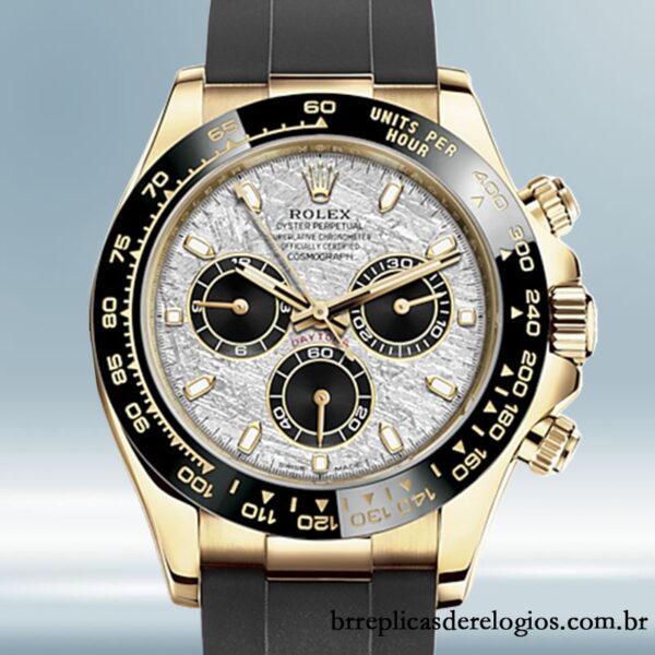 Rolex Daytona masculino m116518ln-0076 40mm Elástico de borracha Tom de ouro