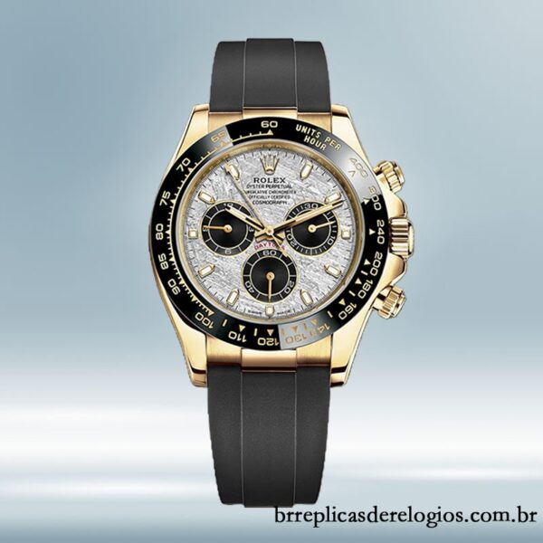 Rolex Daytona masculino m116518ln-0076 40mm Elástico de borracha Tom de ouro - Imagem 2